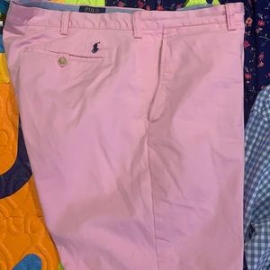 Original Polo pink straight fit casual pants